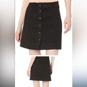 NWT J Crew black denim skirt